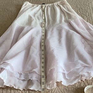 Vintage 3 tier nylon tricot half slip in pale lilac color.  Unique!